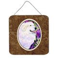 Micasa 6 x 6 in. Great Pyrenees Aluminium Metal Wall or Door Hanging Prints MI728593